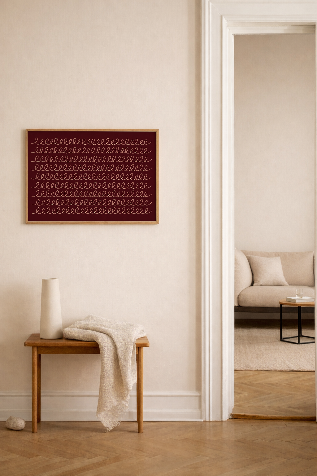 Continuous — Claret Ground