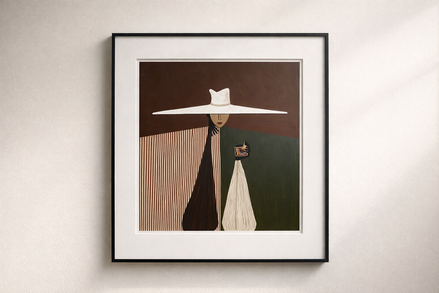 Woman with Hat Wall Art