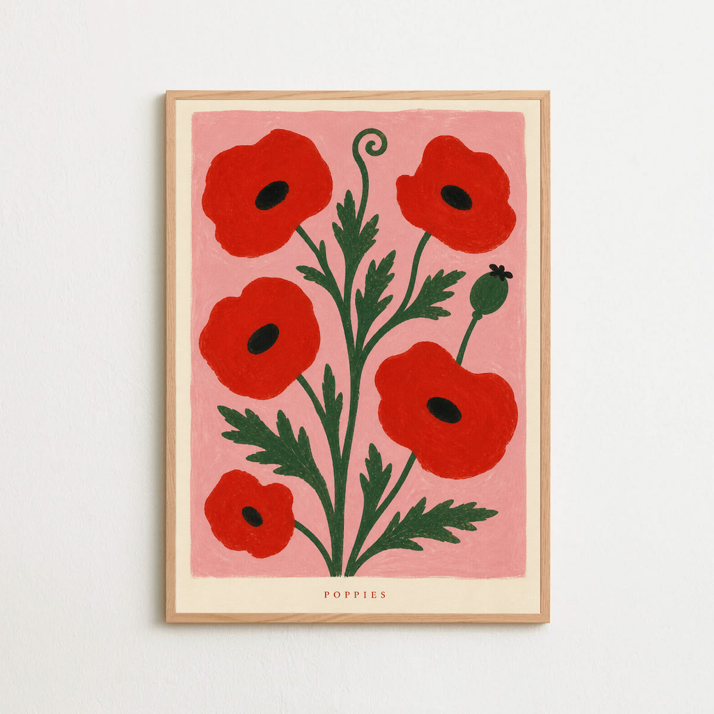 Poppies in Red