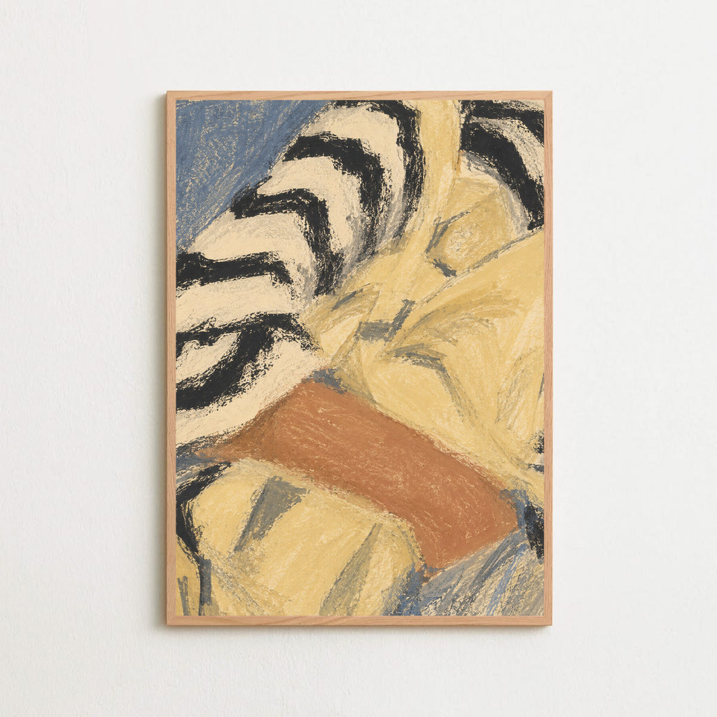 in passing, wooden frame