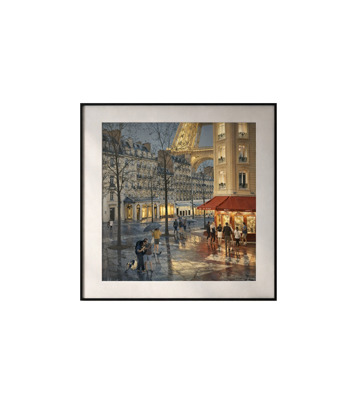 Paris Rainy Evening Art