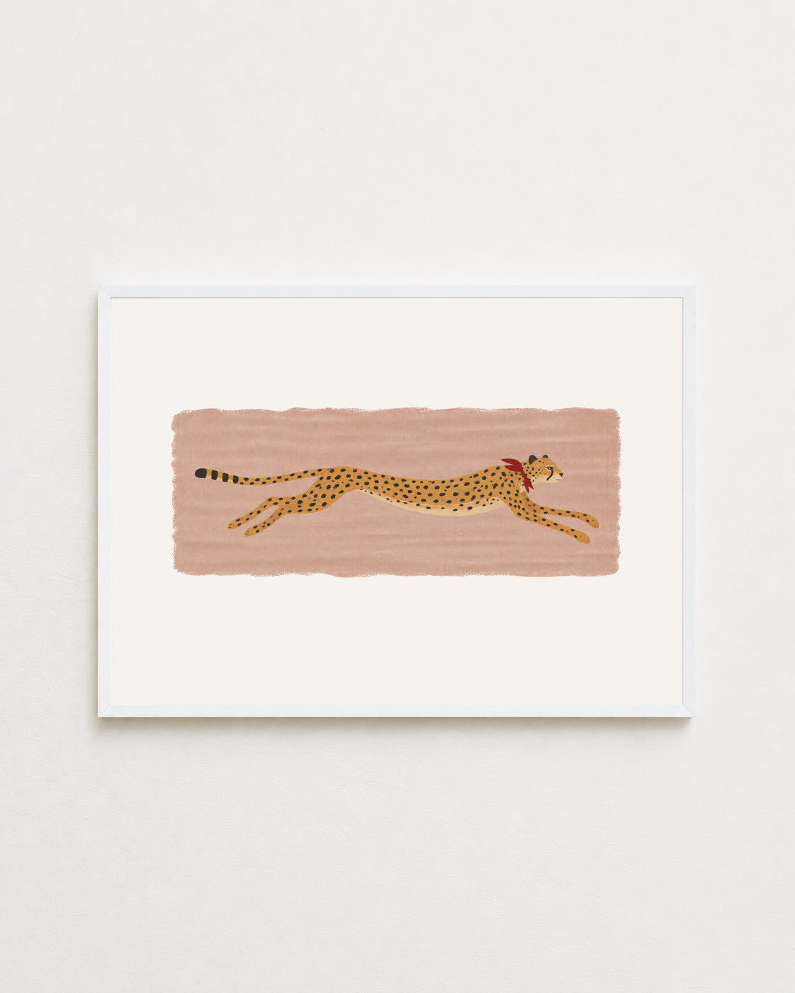 the long sprint, in a white frame