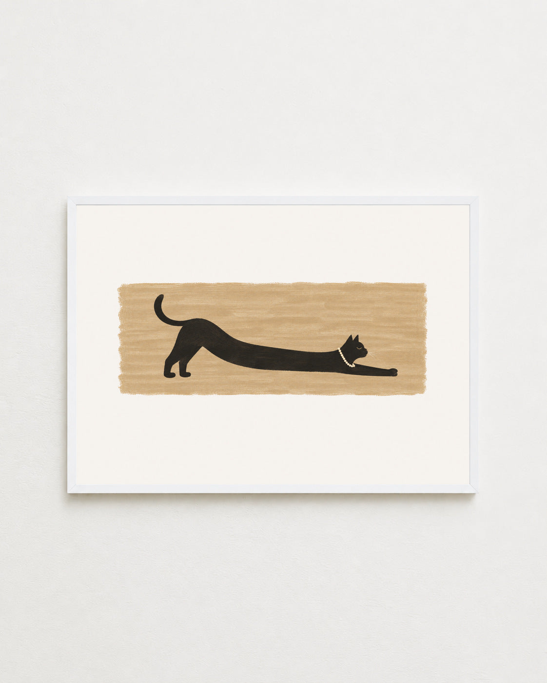 the long stretch, in a white frame