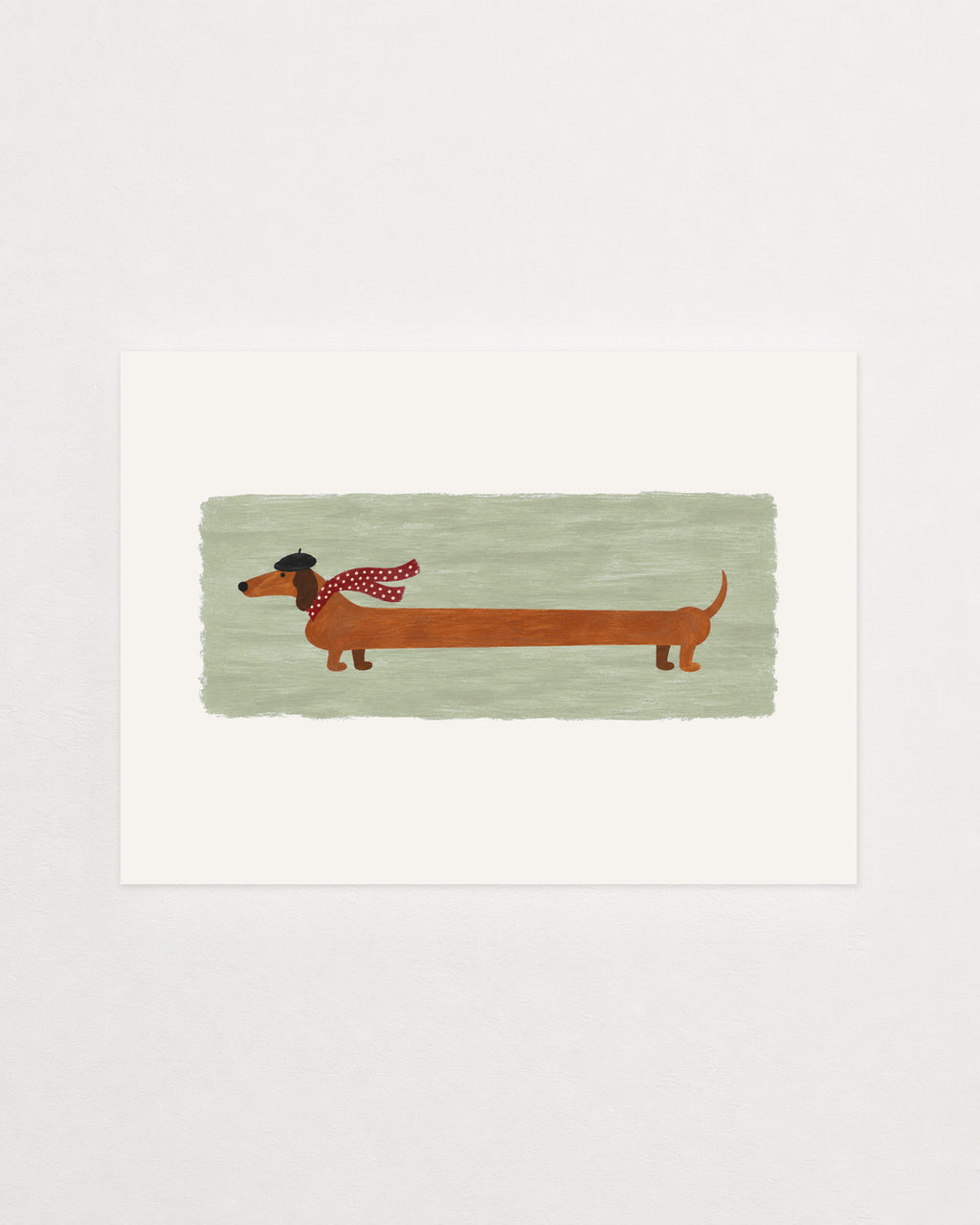 the long walk in sage, as an unframed print