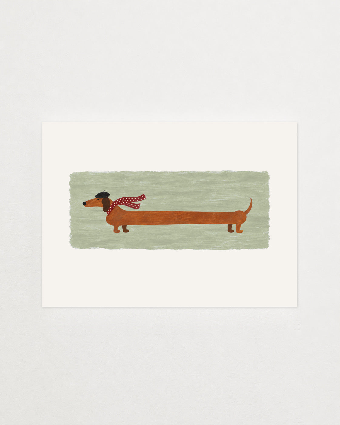 the long walk in sage, as an unframed print