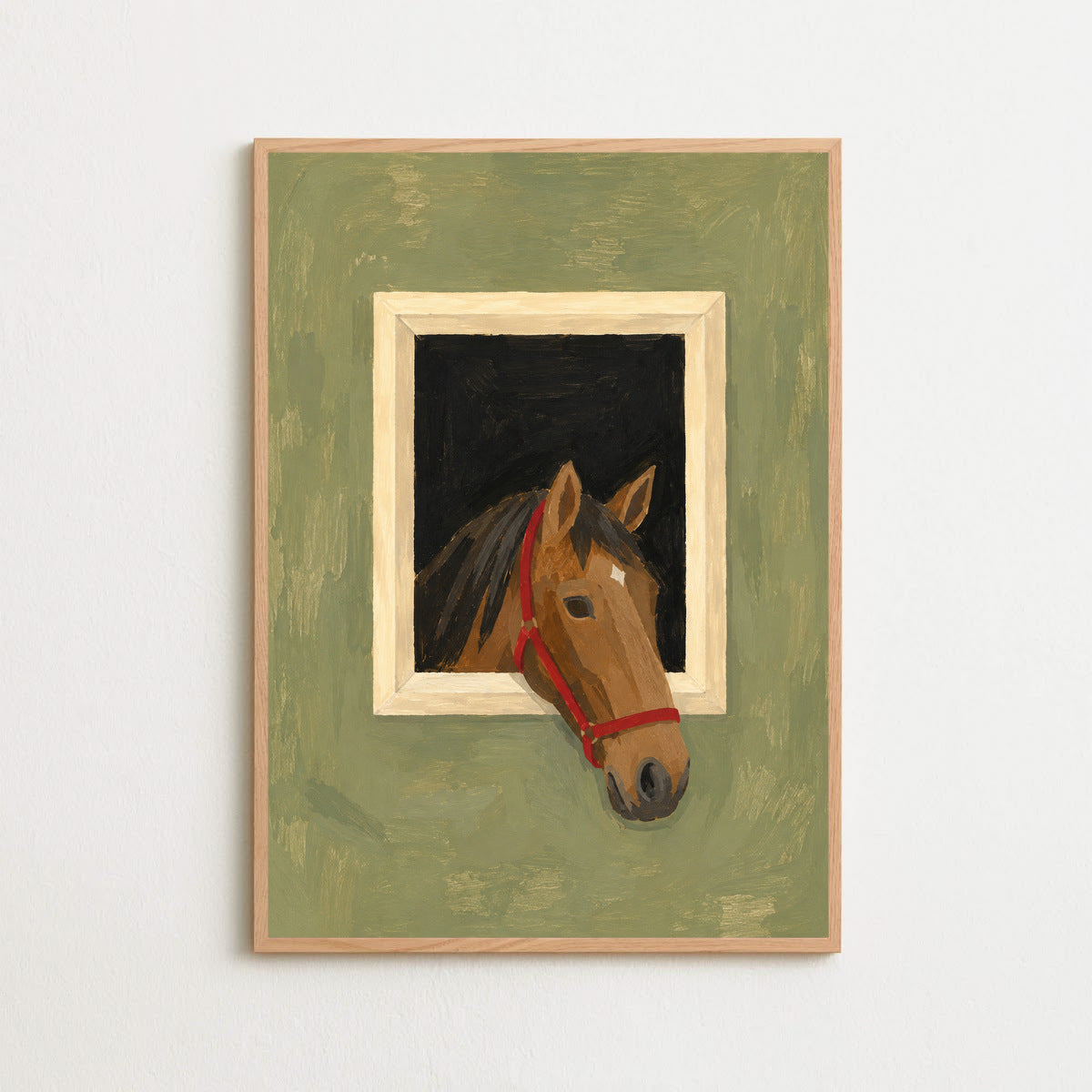 the lookout — sage, wooden frame