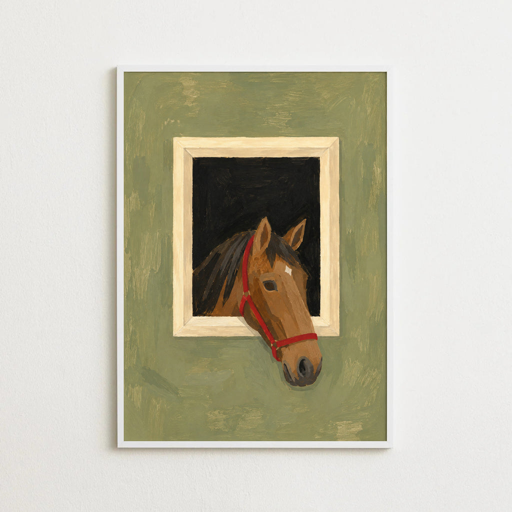 the lookout — sage, white frame