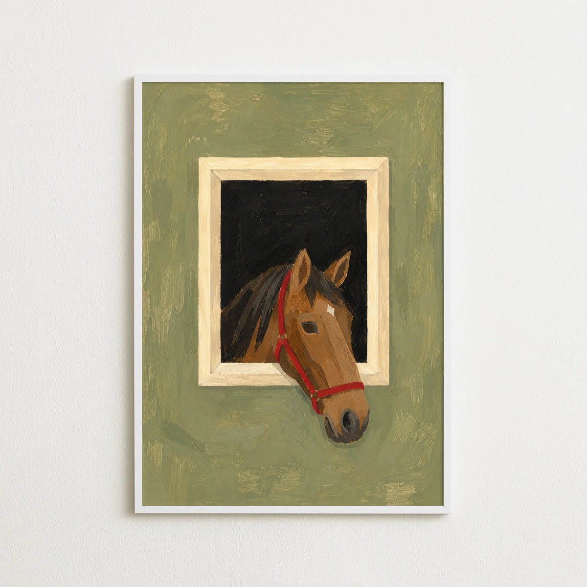 the lookout — sage, white frame